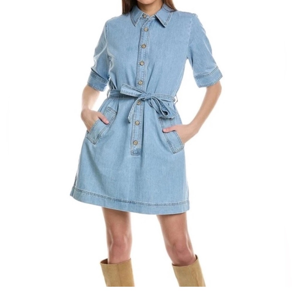 Frame Denim Light Blue Mini Dress